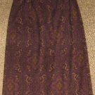 NWTS * BRIGGS NEW YORK * Petite Womens sz 6 6P dark purple pencil SKIRT