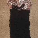 MIEKO MELLUCCI * Womens sz SMALL S sexy black & white party Dress