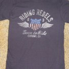 NWTS * SONOMA * Mens sz SMALL blue graphic Riding Rebels tee Shirt