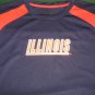 NWTS * UNIVERSITY OF ILLINOIS * Mens MEDIUM M navy blue ILLINI team shirt