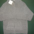 Nwts Croft & Barrow Womens medium M gray & sparkle cotton full zipper sweater Nwts Croft & Barrow Womens medium M gray & sparkle cotton full zipper sweater