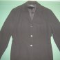 TAHARI petite womens sz 8 8P solid black career 100% polyester blazer jacket