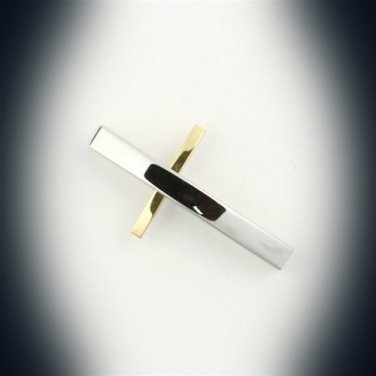 Two-Tone Cross Pendant