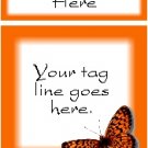 Ecrater logo set ~ coordinating logo & home page pic (#003 butterfly orange)