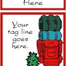 Ecrater logo set ~ coordinating logo & home page pic (#008 backpacker)