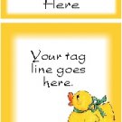 Ecrater logo set ~ coordinating logo & home page pic (#010 yellow ducky)