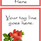 Ecrater logo set ~ coordinating logo & home page pic (#012 single rose)