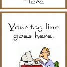 Ecrater logo set ~ coordinating logo & home page pic (#014 computer guy)