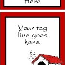 Ecrater logo set ~ coordinating logo & home page pic (#016 doghouse)