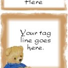 Ecrater logo set ~ coordinating logo & home page pic (#018 teddy bear)
