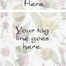 Ecrater logo set ~ coordinating logo & home page pic (#022 floral background)