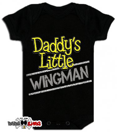 Baby Boy DADDYS LITTLE WINGMAN Onesie