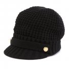 Michael Kors Women's Thermal Peak Knit Visor Beanie - Black