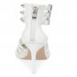 BCBGeneration White Stiletto Ankle Strap Pumps - Sz 7.5M
