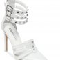 BCBGeneration White Stiletto Ankle Strap Pumps - Sz 7.5M