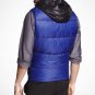 Express Men's Blue Solid Vest Tech - XL
