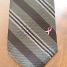 Susan G. Komen Black & Gray Striped Knots For Hope Men's Necktie