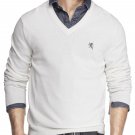 Express Men's Small Lion Cotton V-Neck Sweater - XL