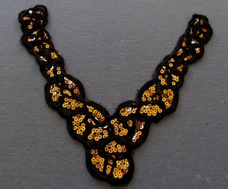 black gold sequin