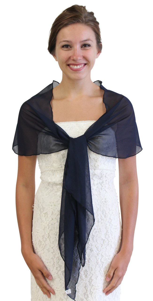 navy blue wedding shawl