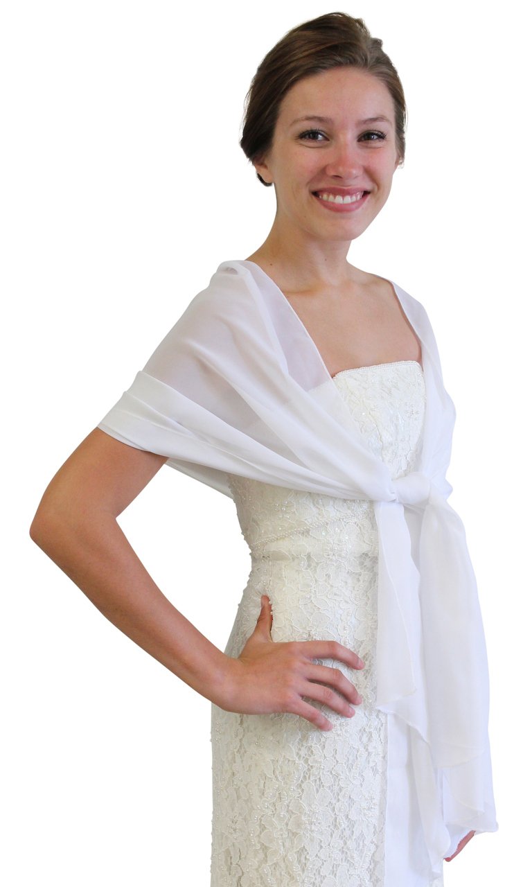 bridal chiffon wrap