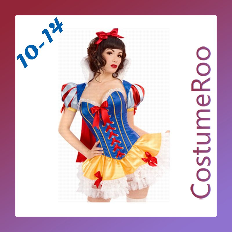 Deluxe Snow White Fairy Tale Classical Fancy Dress Costume