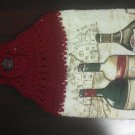 hand crocheted kitchen towel topper set of 2