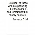 Give beer...