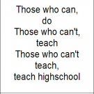 High School Teachers...