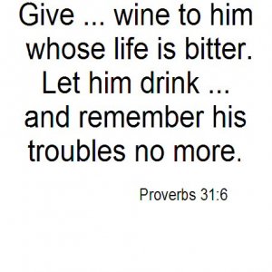 Give wine...