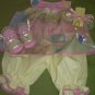 GIRLS 4 PC DRESS PANTALOON HEADBAND AND SHOES SET SIZE 6-9M