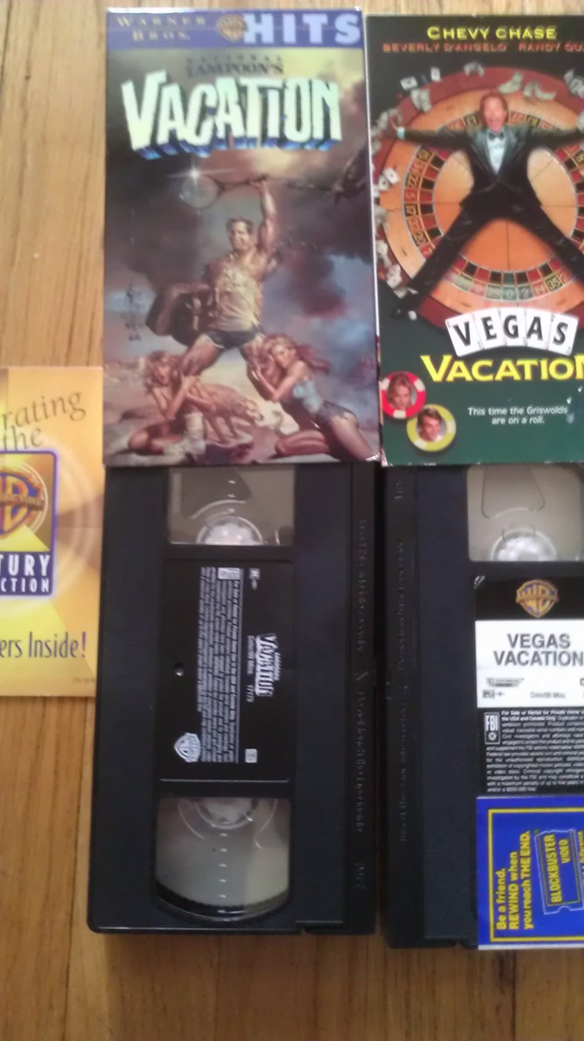 National Lampoons vacation, Vegas Vacation vhs lot