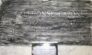 AL ( ALPHONSE ) CAPONE aka SCARFACE L.E 3 piece grave rubbing set.
