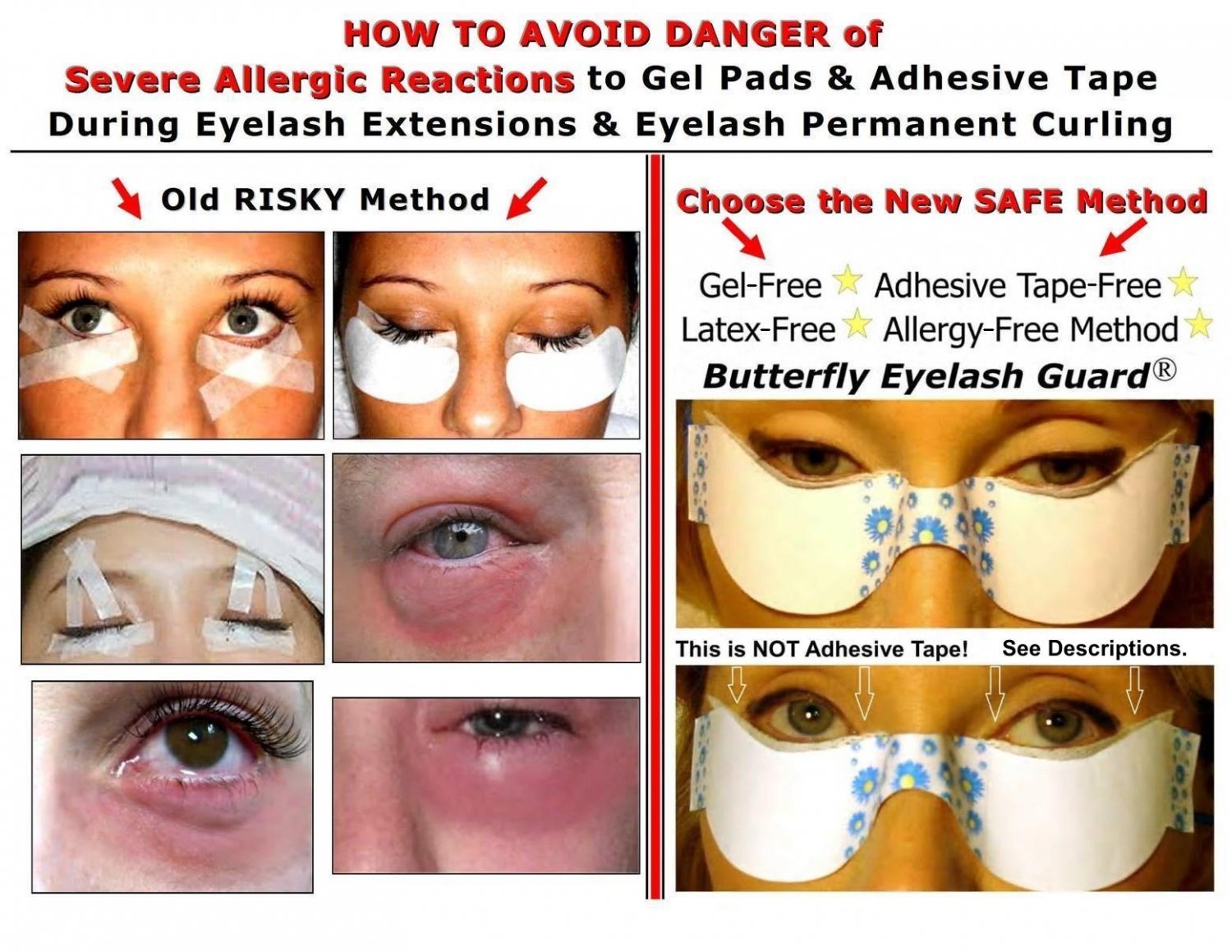 24ct Butterfly Eyelash Guard NonSticky Mascara / EyeShadow Shield