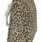 NEW with tags Large Leopard Print Roomy Canvas Tote with Rope Handles