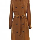 NEW with tags Camel Brown Lightweight Knee Length Belted Trench Coat