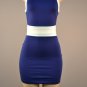 NEW with Tags, Blue and White Form Fitting Bodycon Sleeveless Mini Dress