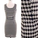 NEW with tags, Black and Gray Houndstooth Pattern Knit Dress