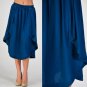 NEW with tags Teal Below Knee Flowy Cocktail Skirt with Asymmetric Layers