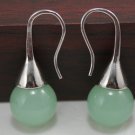 7color!12mm green/pink/yellow/red/blue/purple jade tiger stone dangle earring