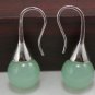 7color!12mm green/pink/yellow/red/blue/purple jade tiger stone dangle earring