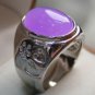 7 colors! fine men/women's purple/blue/red/pink jade/opal love ring #9,10,11,12