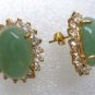 10 colors! charm green jade/ black agate/turquoise/ tiger eye stone stud earring