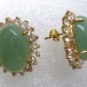 10 colors! charm green jade/ black agate/turquoise/ tiger eye stone stud earring