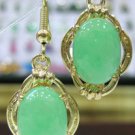 3 colors! beautiful fashion light green/green jade bead dangle earring free ship