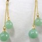 14 colors! twins green/pink/purple/yellow jade tiger eye stone dangle earrings
