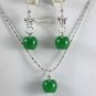5 color-13*13mm yellow/blue/green/red/pink apple jade pendant butterfly earrings