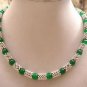 7 colors!fancy tibet 8/10mm red/purple/green green/opal/black agate necklace 18"