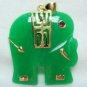 12 color!white/green/purple/blue/red jade-black agate/turquoise elephant pendant