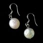 5 colors! lovely handmade white/pink/black coin pearl dangle earrings free ship